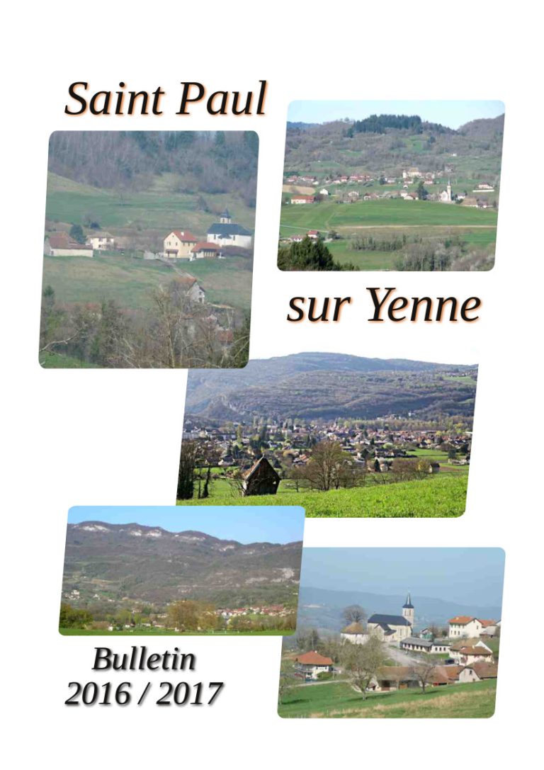 couverture du Bulletin municipal de 2016-2017