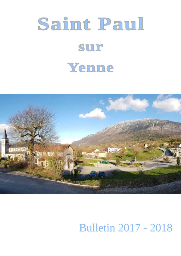 couverture du Bulletin municipal de 2017-2018