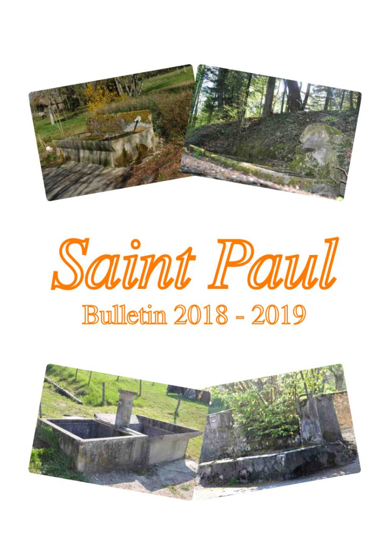 couverture du Bulletin municipal de 2018-2019